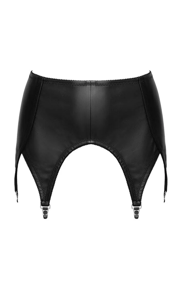 Leather suspender belt - FETISH: Natural