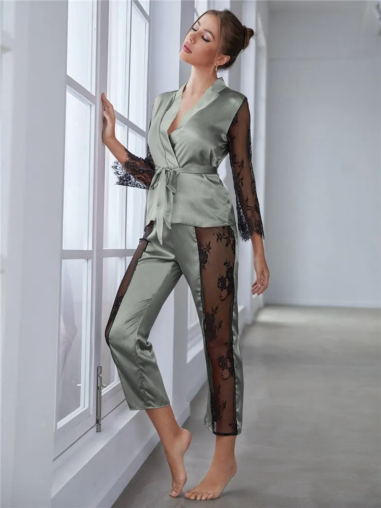 legant Satin Pajama Set