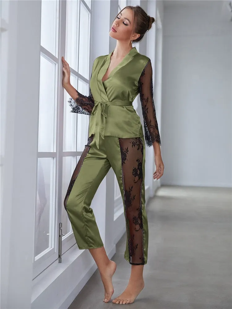 legant Satin Pajama Set