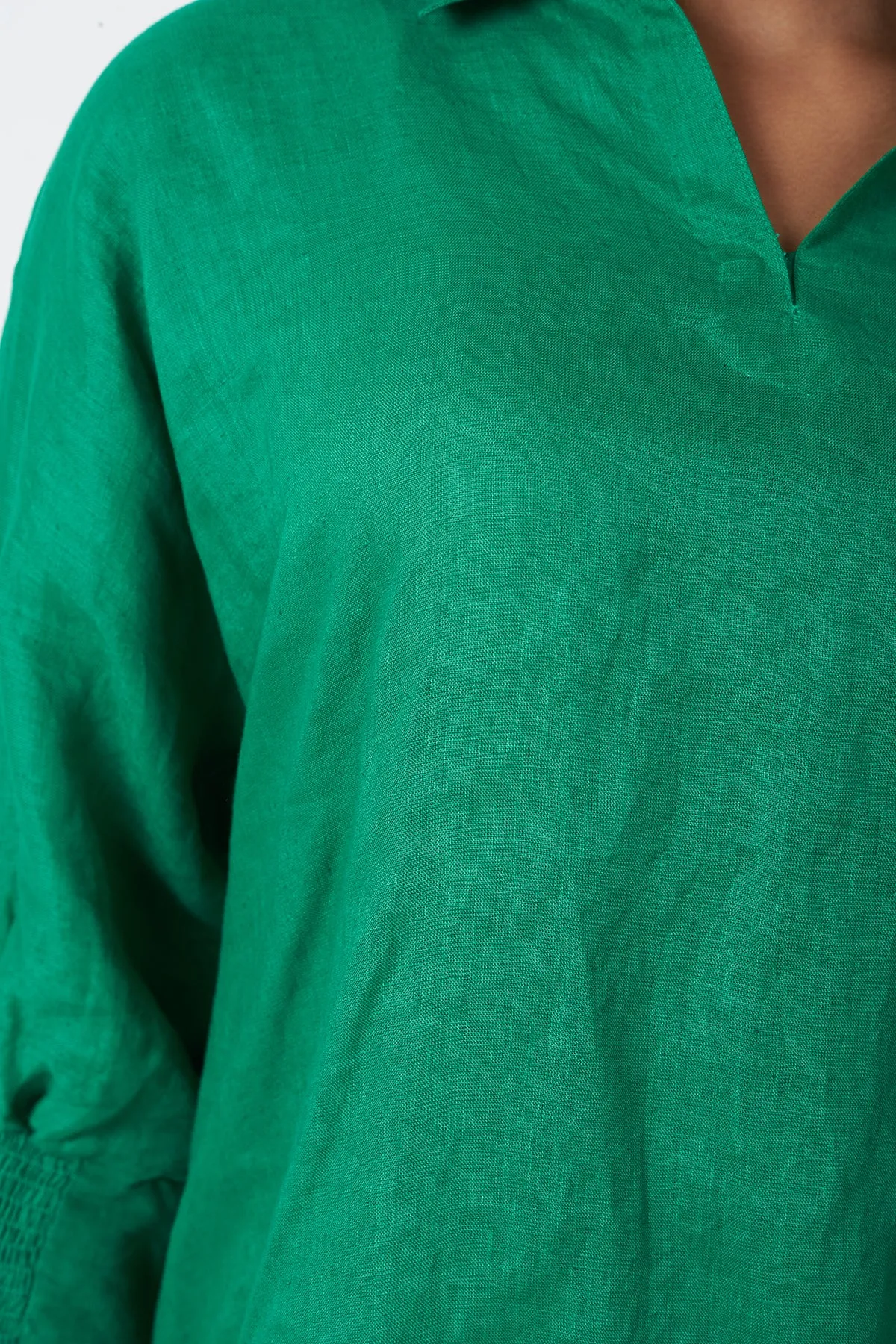 LINEN CO-ORD SET - GREEN