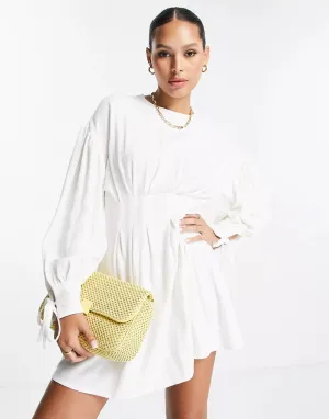 Linen mini dress