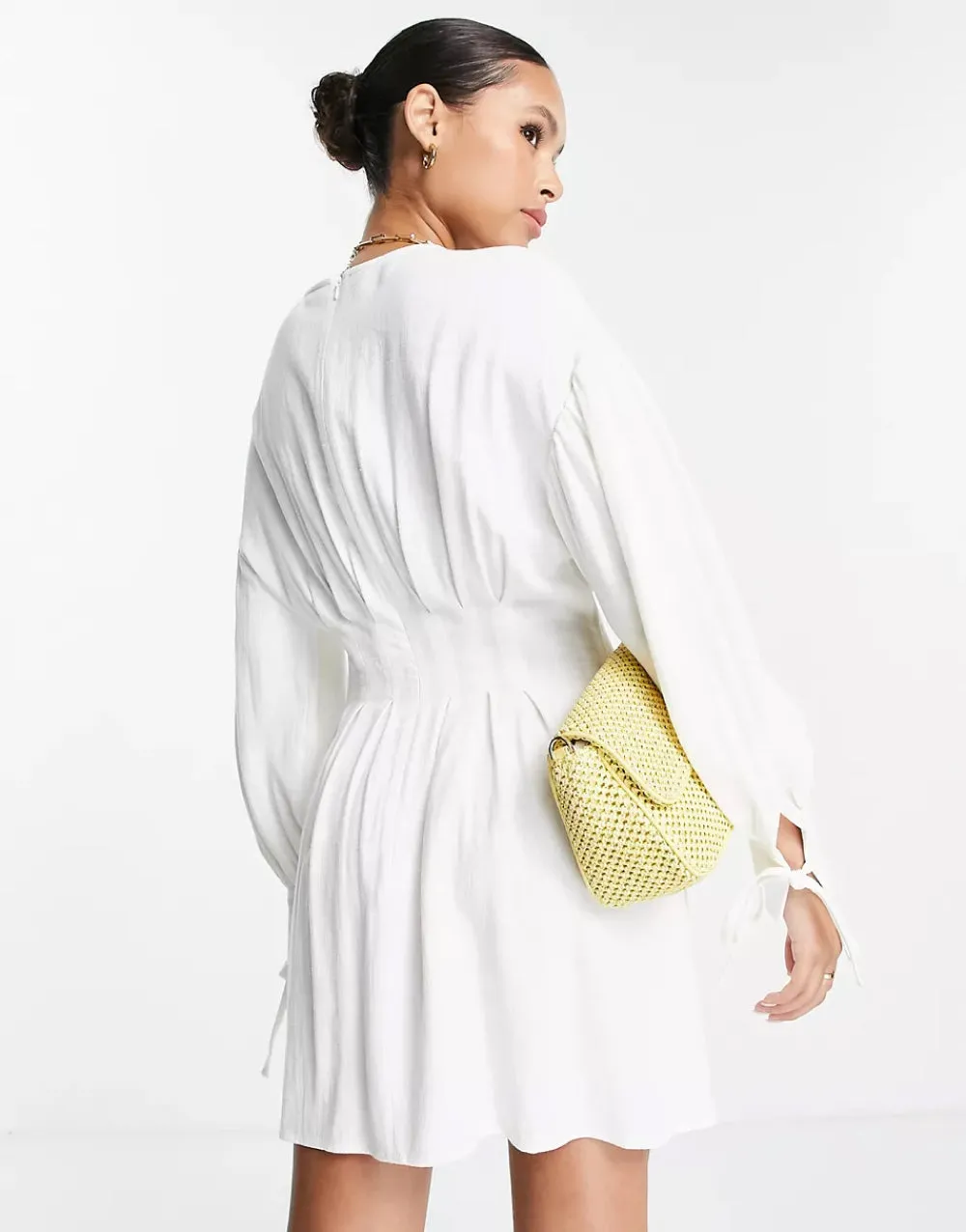 Linen mini dress
