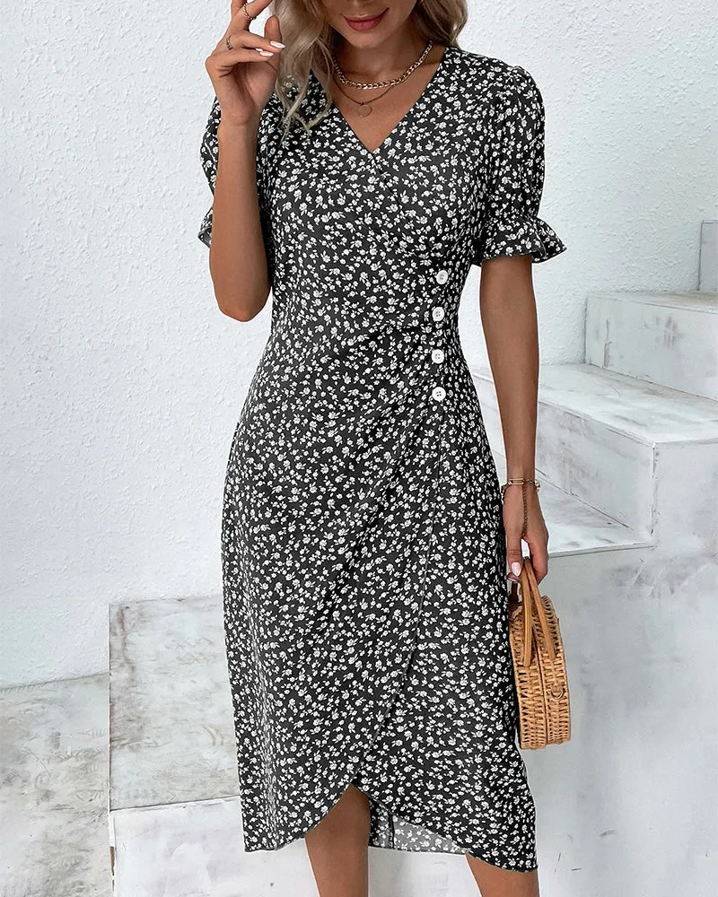 Lisbeth - Graceful Floral Woman's Dress