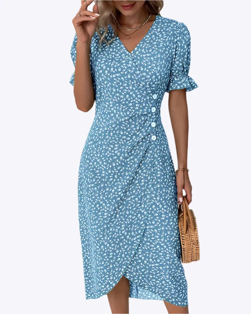 Lisbeth - Graceful Floral Woman's Dress