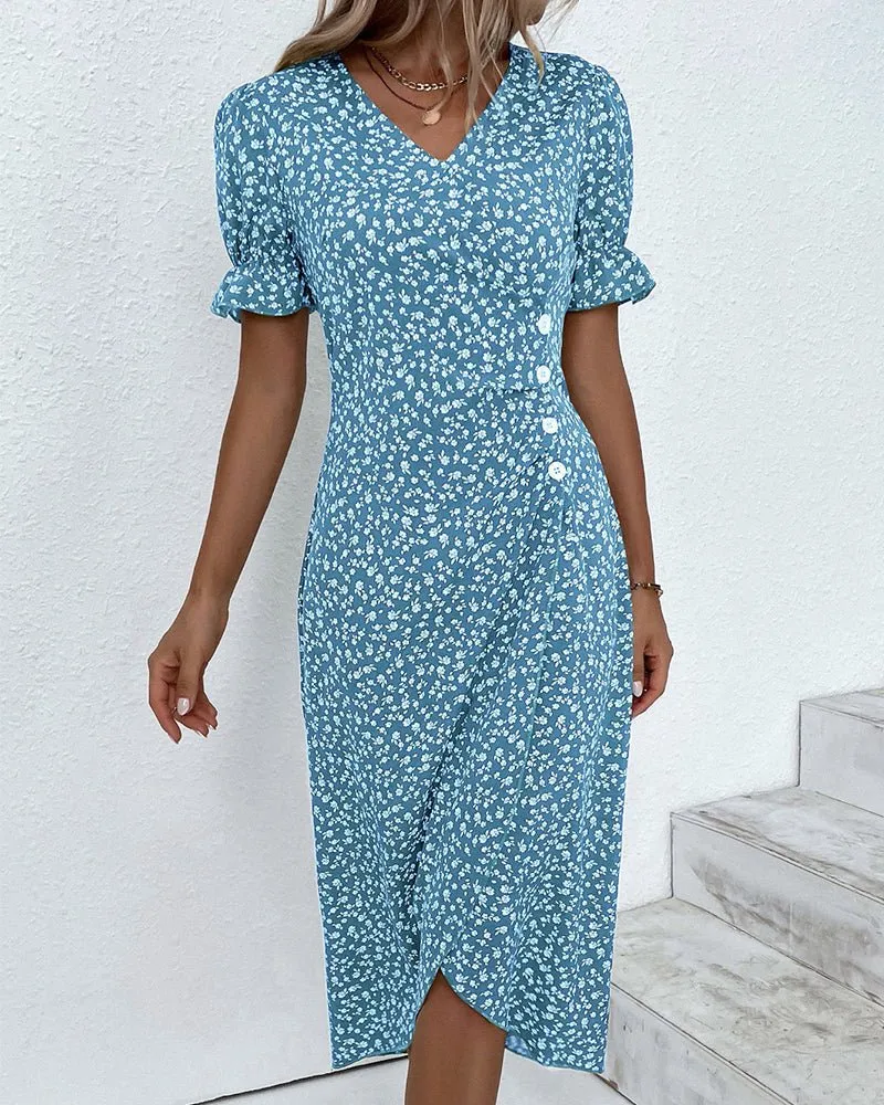 Lisbeth - Graceful Floral Woman's Dress