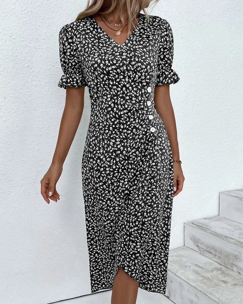 Lisbeth - Graceful Floral Woman's Dress