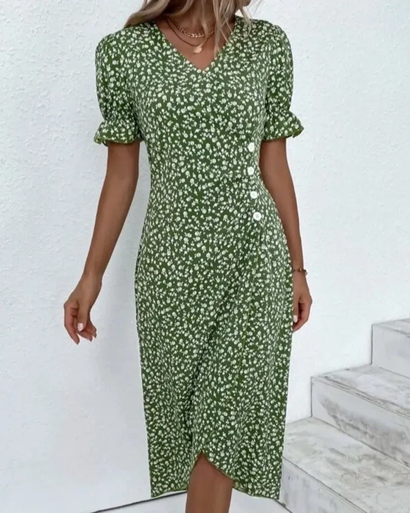 Lisbeth - Graceful Floral Woman's Dress