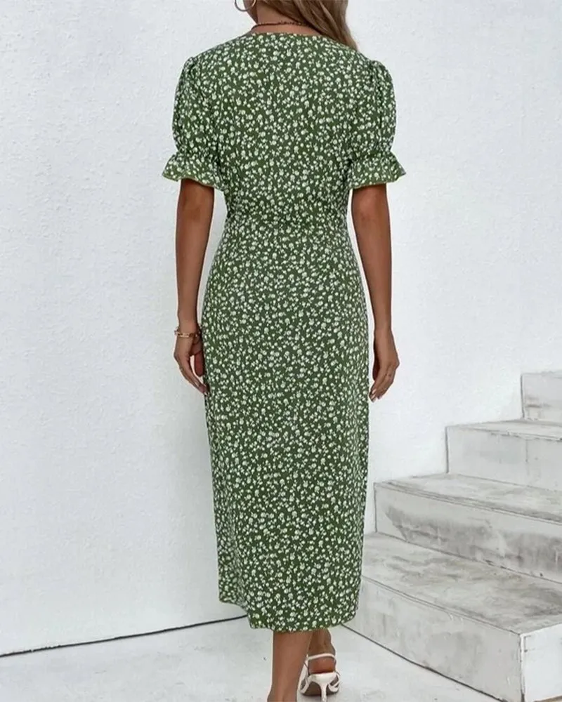 Lisbeth - Graceful Floral Woman's Dress