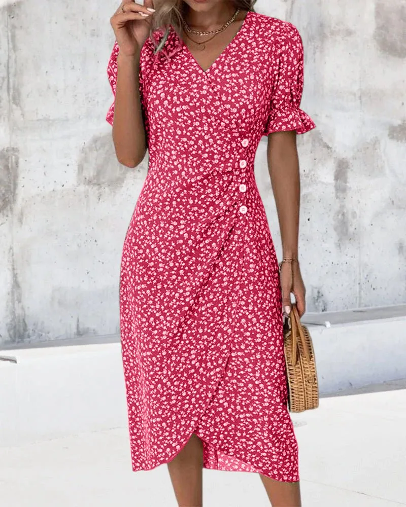 Lisbeth - Graceful Floral Woman's Dress