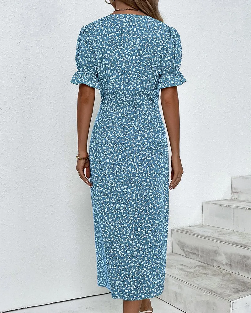 Lisbeth - Graceful Floral Woman's Dress