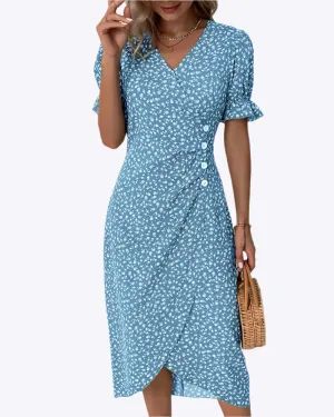 Lisbeth - Graceful Floral Woman's Dress