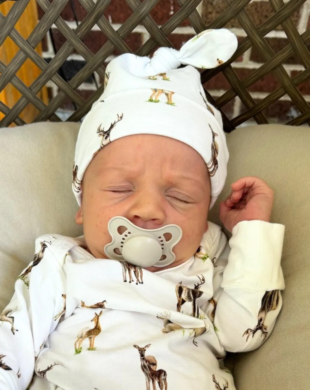 Little Fawn, Big Yawn Deer - Newborn Hat