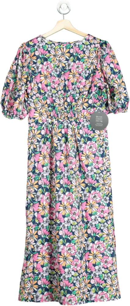 Little Mistress Multicoloured Vogue Williams Tie Front Floral Midaxi Dress UK 12