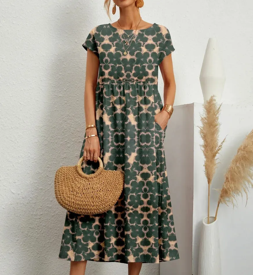 Livia – Elegant Floral Dress for Women