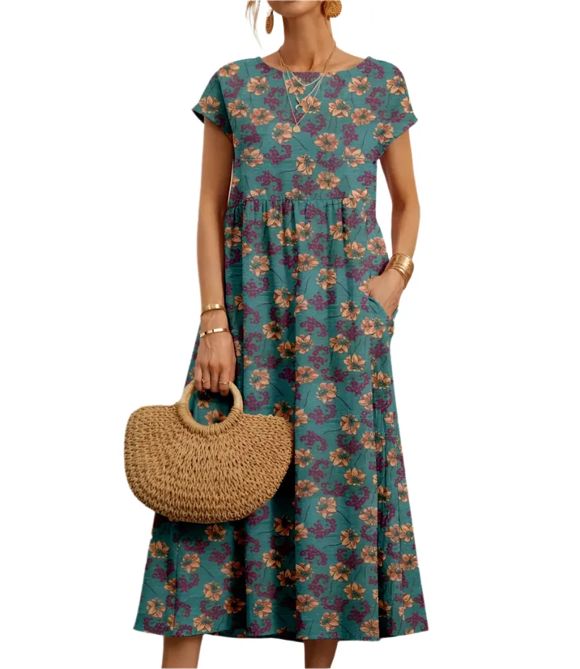 Livia – Elegant Floral Dress for Women