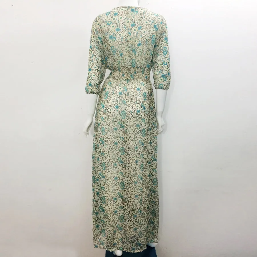 long dress Vintage  floral print