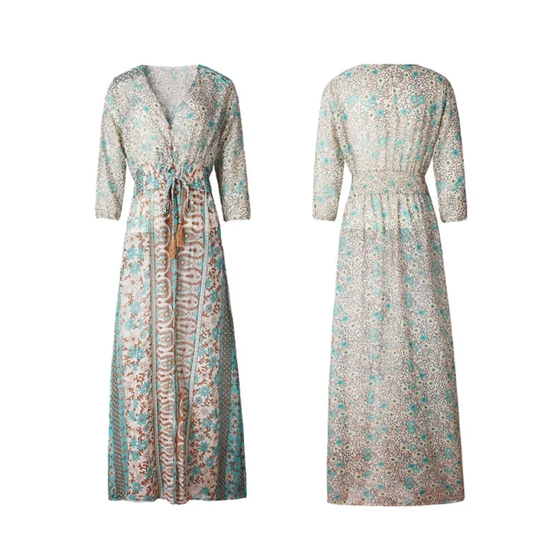 long dress Vintage  floral print