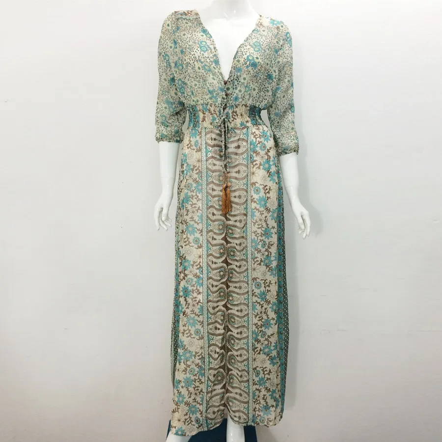 long dress Vintage  floral print