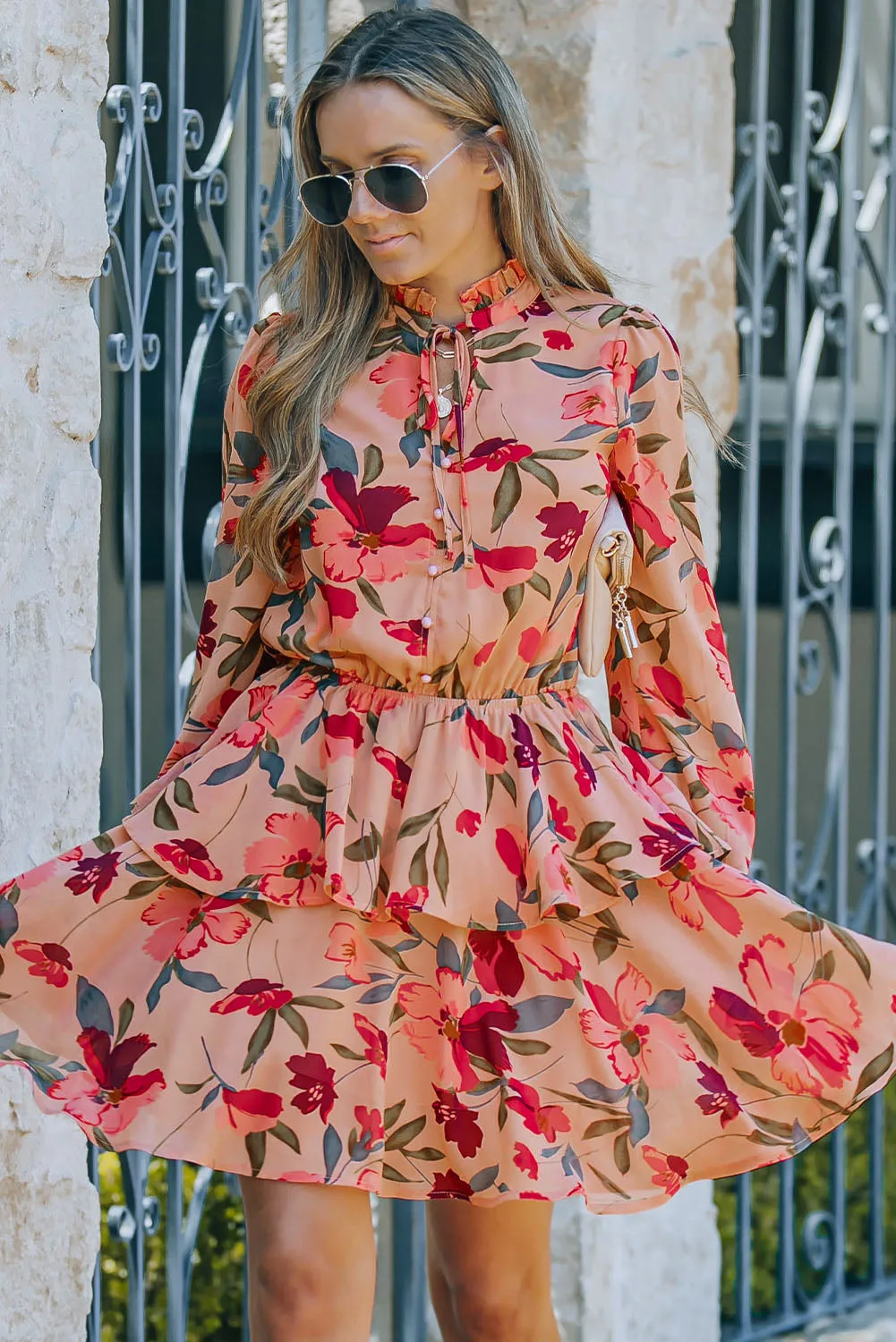 Long Sleeve Floral Dresses