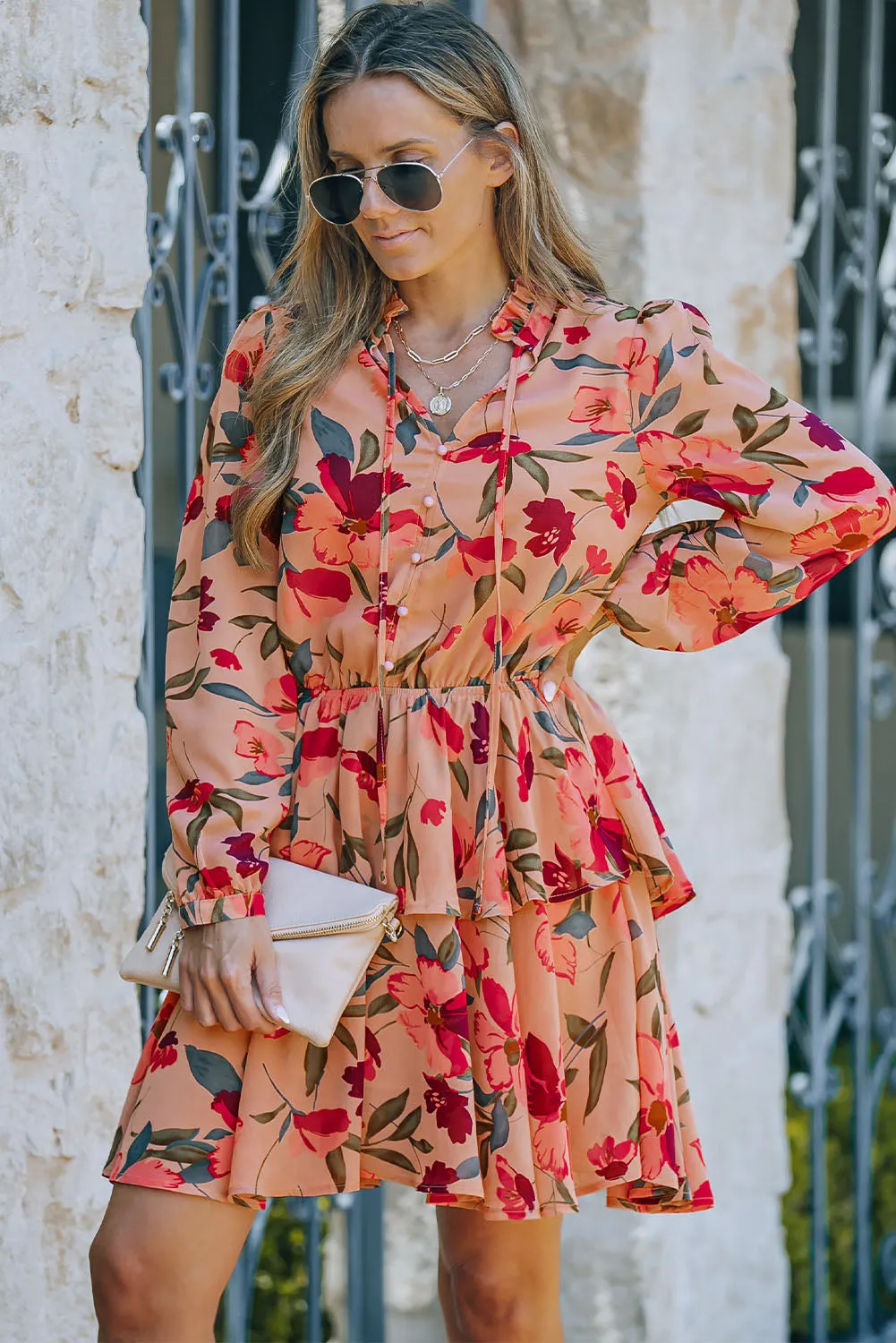 Long Sleeve Floral Dresses