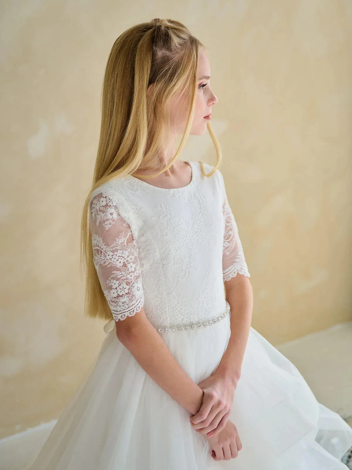 Long Sleeve Horsehair Dress FR06
