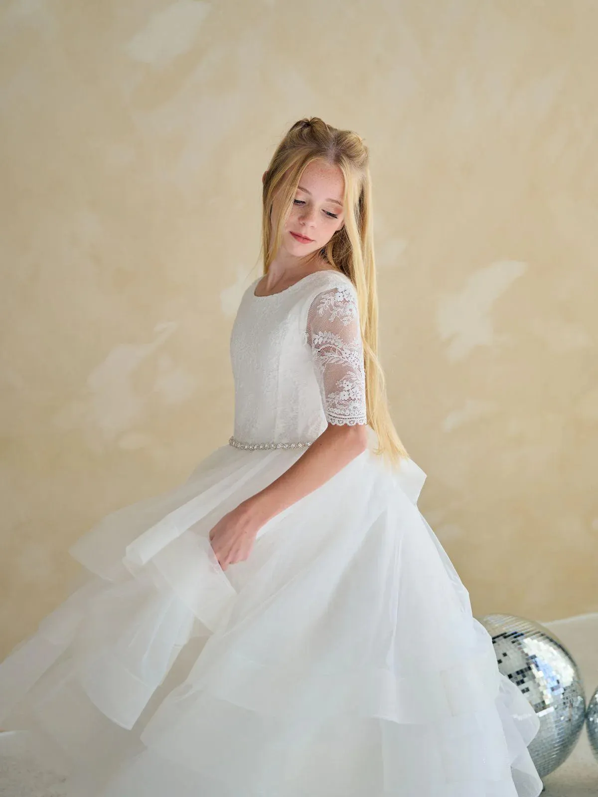 Long Sleeve Horsehair Dress FR06