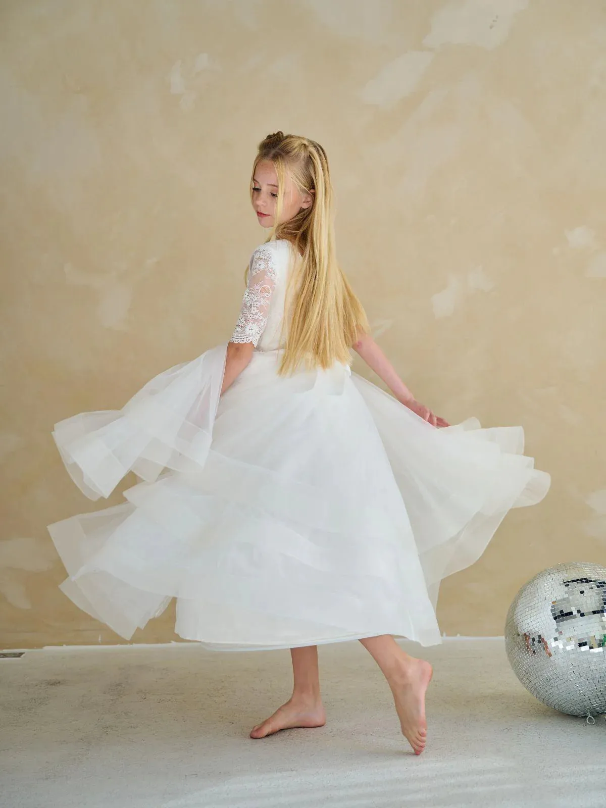 Long Sleeve Horsehair Dress FR06