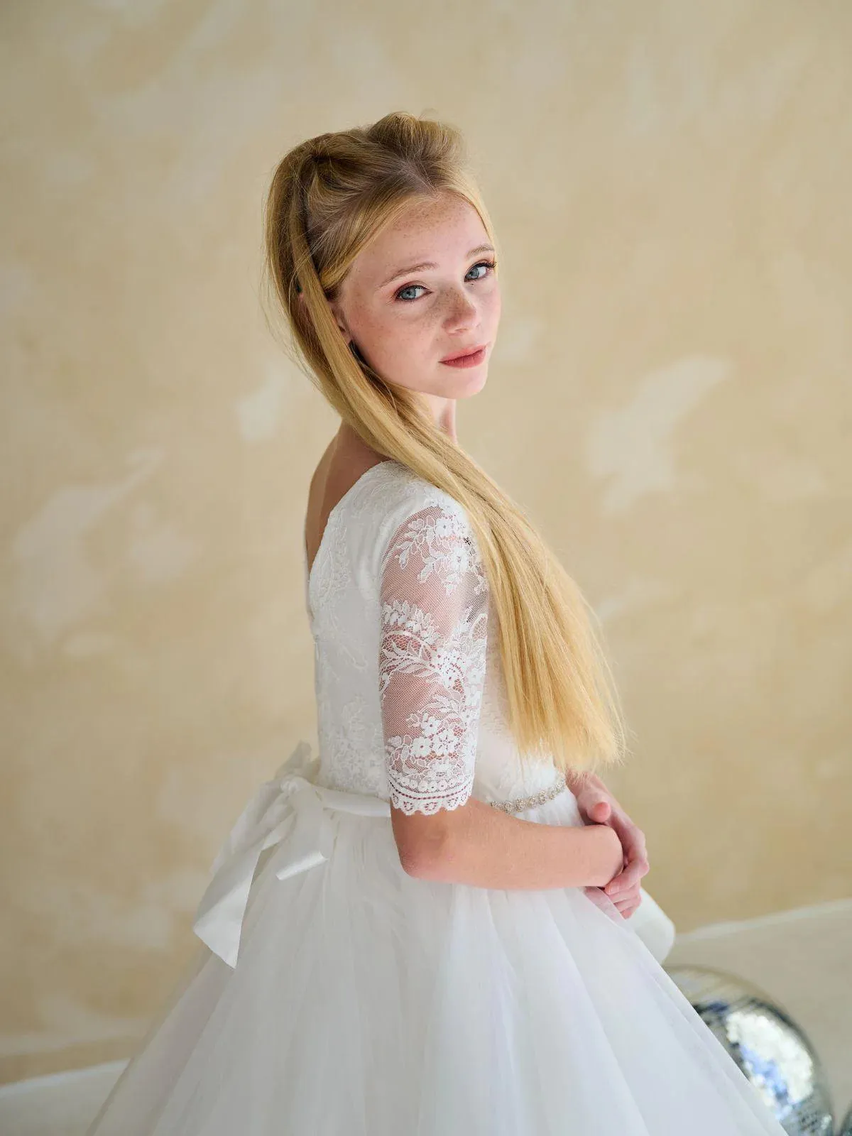 Long Sleeve Horsehair Dress FR06