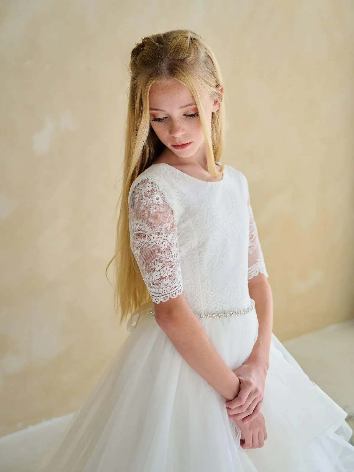 Long Sleeve Horsehair Dress FR06