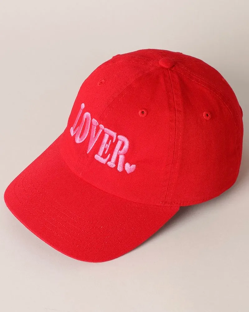Lover Embroidery Baseball Cap