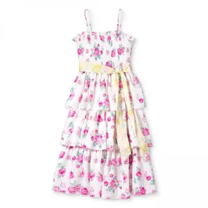 LoveShackFancy for TRGT Women's Elise Smocked Tiered Dress