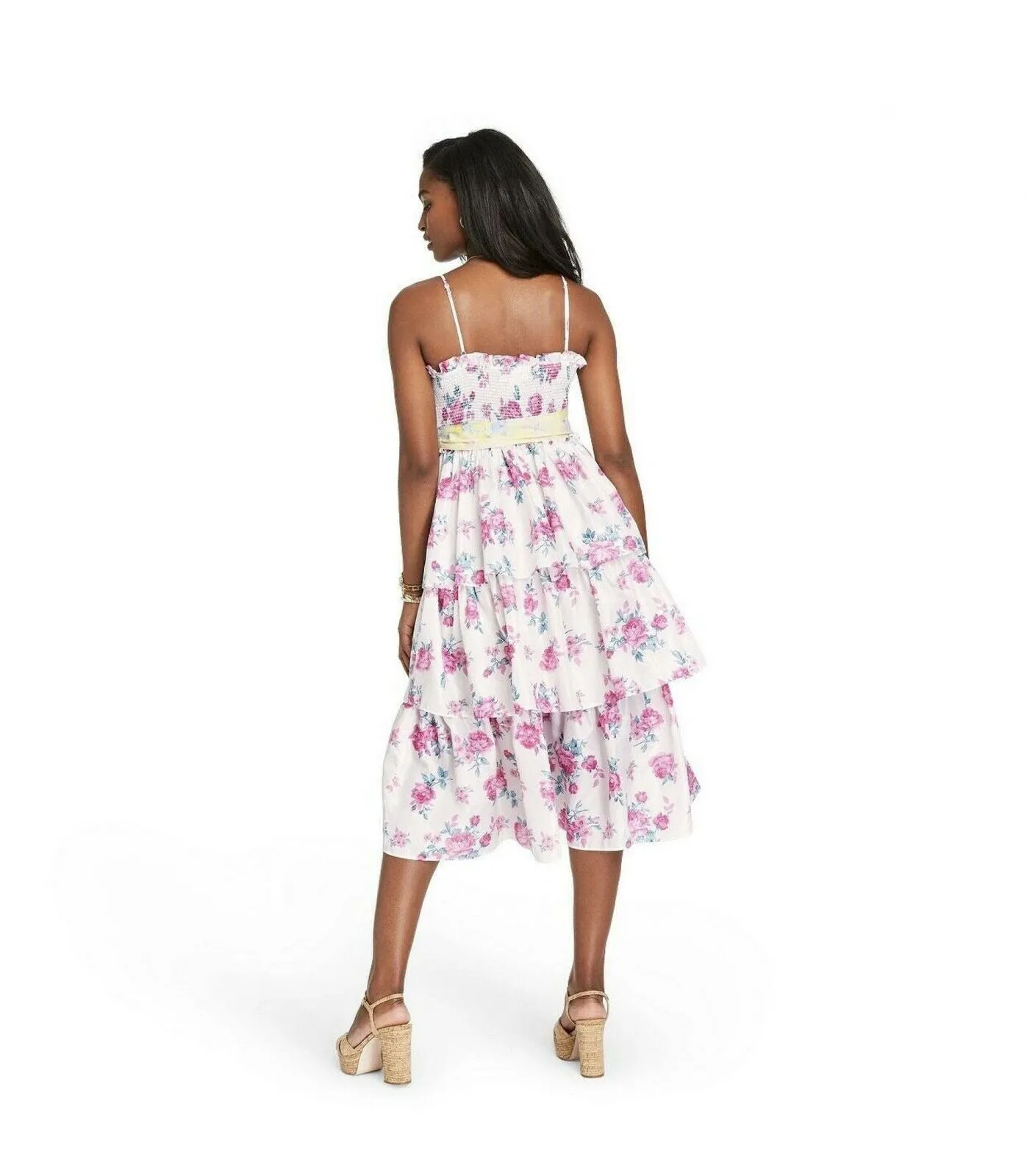 LoveShackFancy for TRGT Women's Elise Smocked Tiered Dress