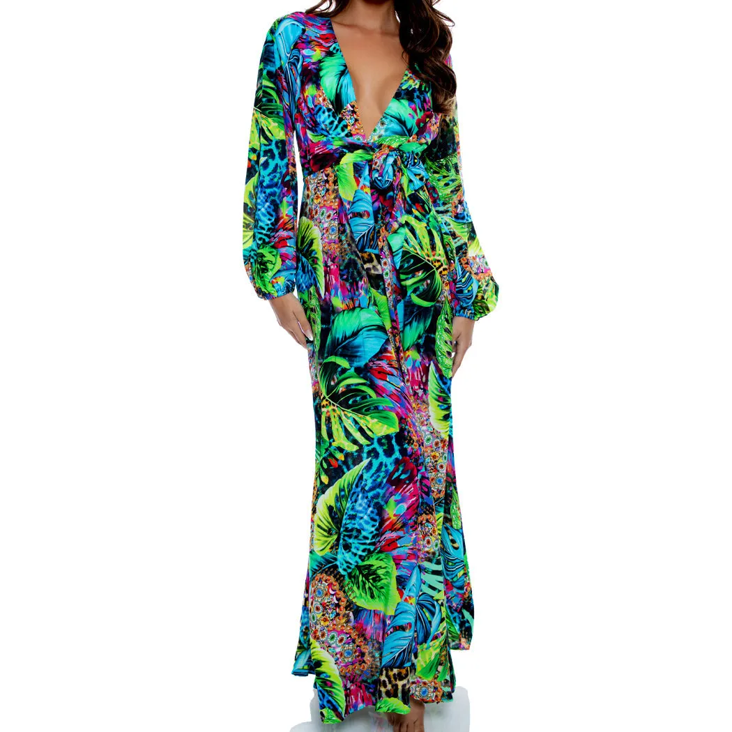 LULI'S SELVA - Belt Maxi Dress