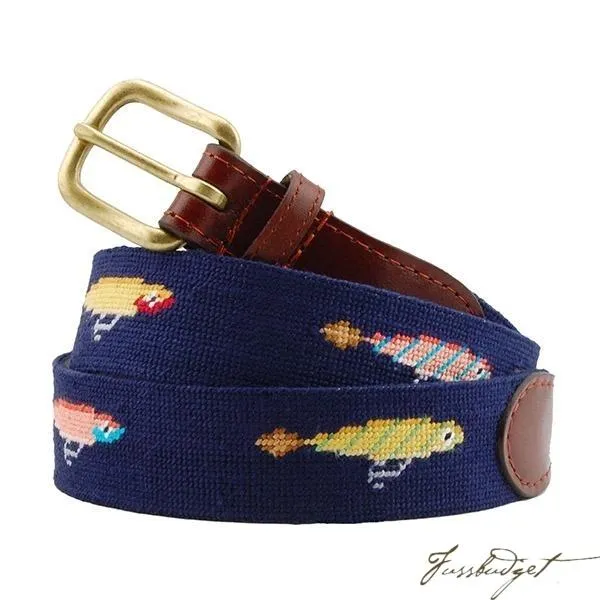 Lures Needlepoint Belt