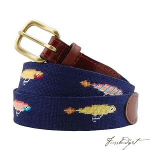 Lures Needlepoint Belt