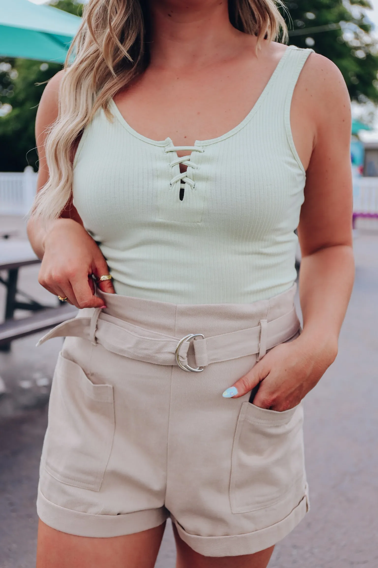 Lynbrook Ribbed Bodysuit - Mint