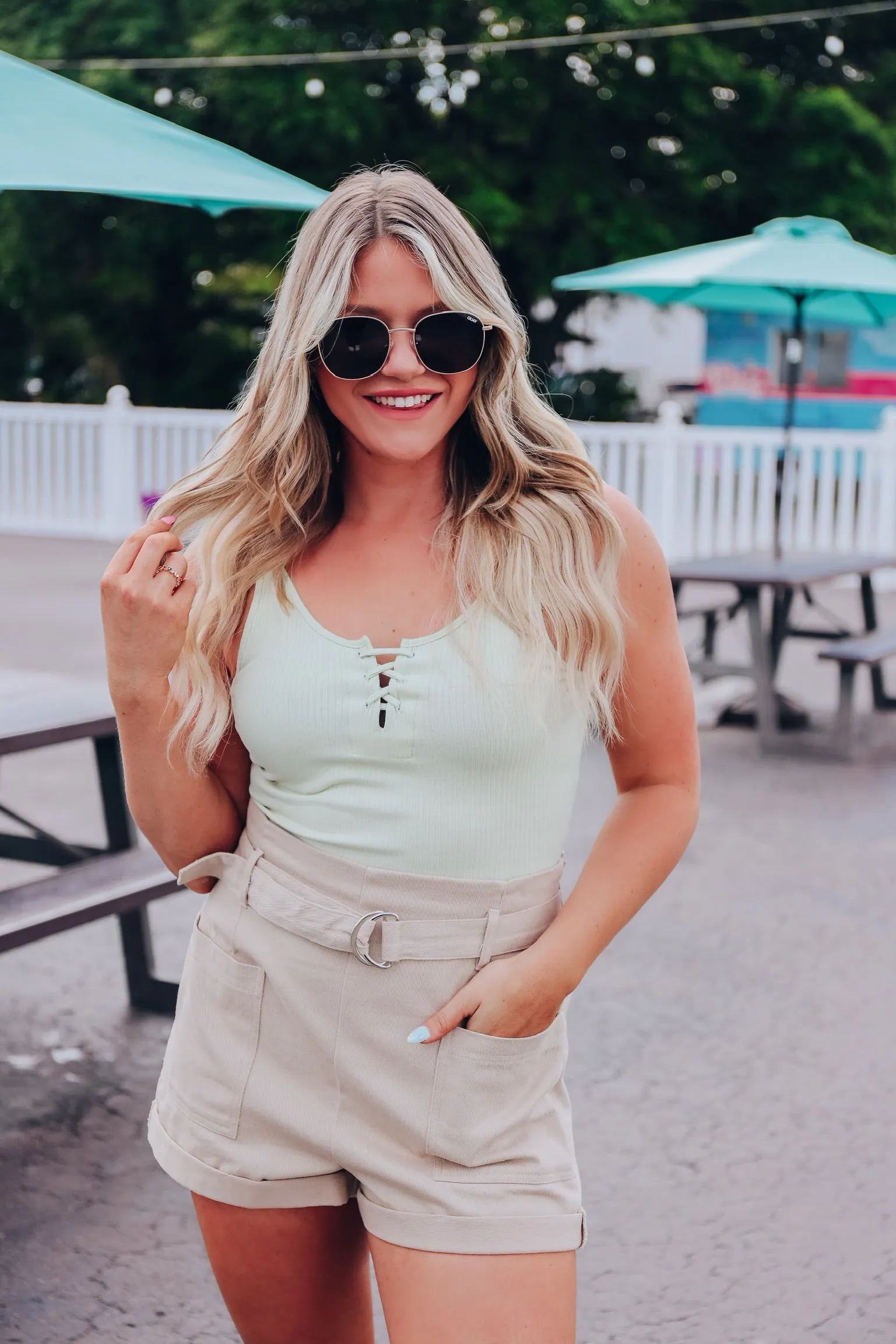 Lynbrook Ribbed Bodysuit - Mint