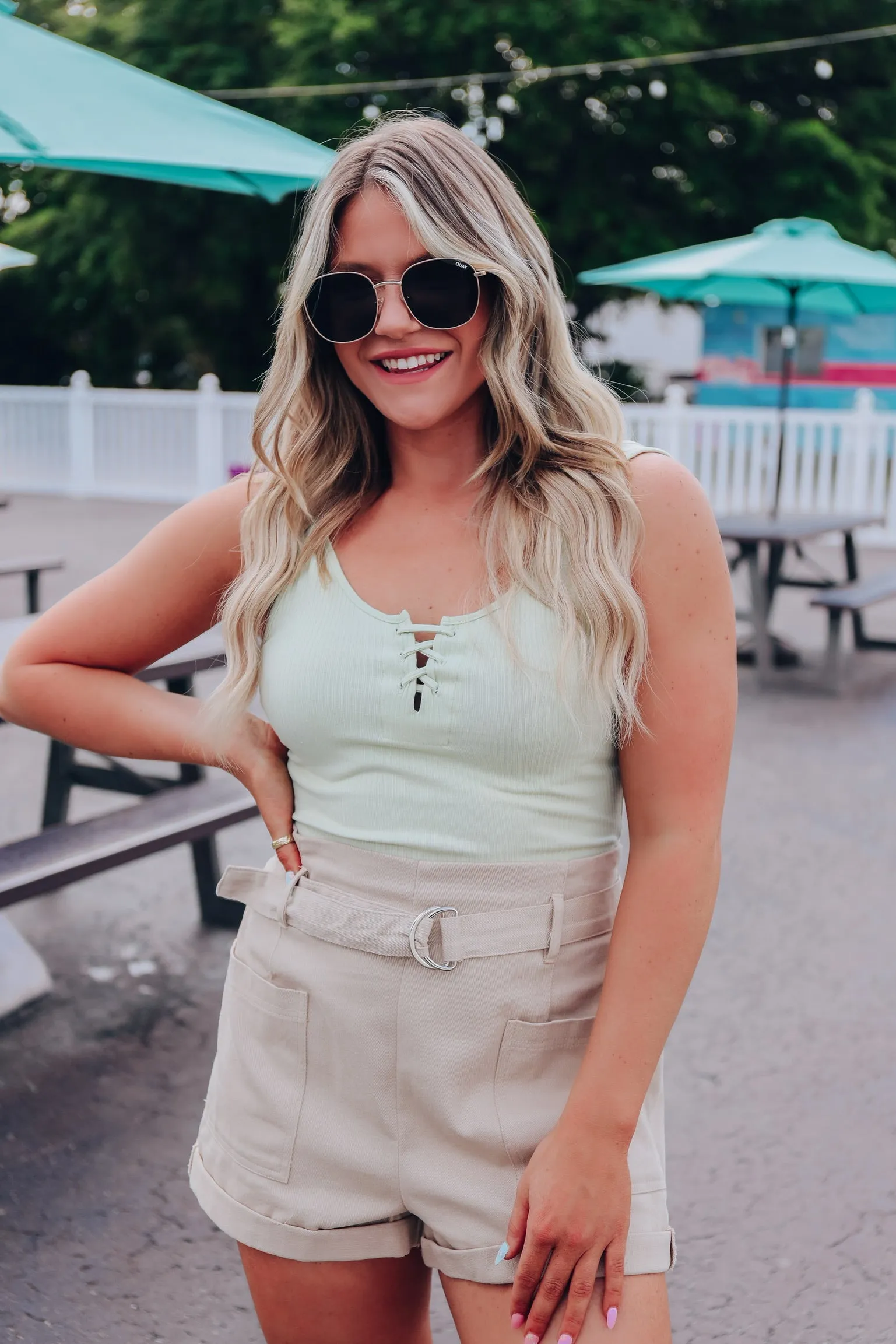 Lynbrook Ribbed Bodysuit - Mint