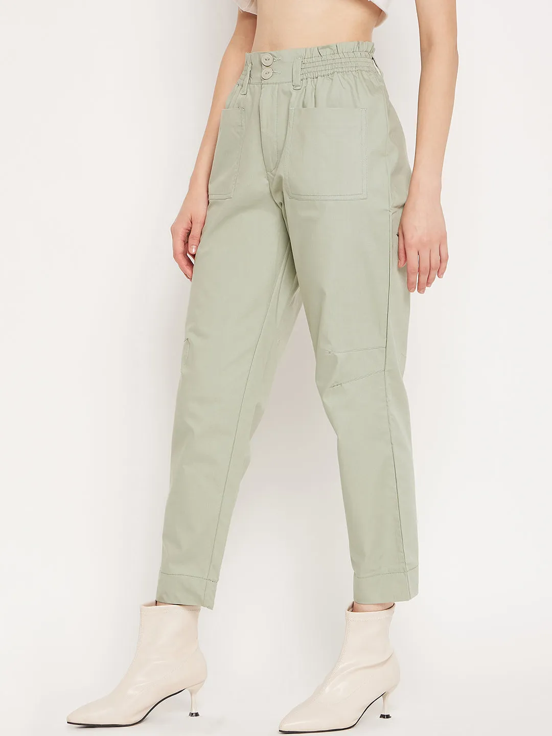 Madame Mint Ankle Length Trousers