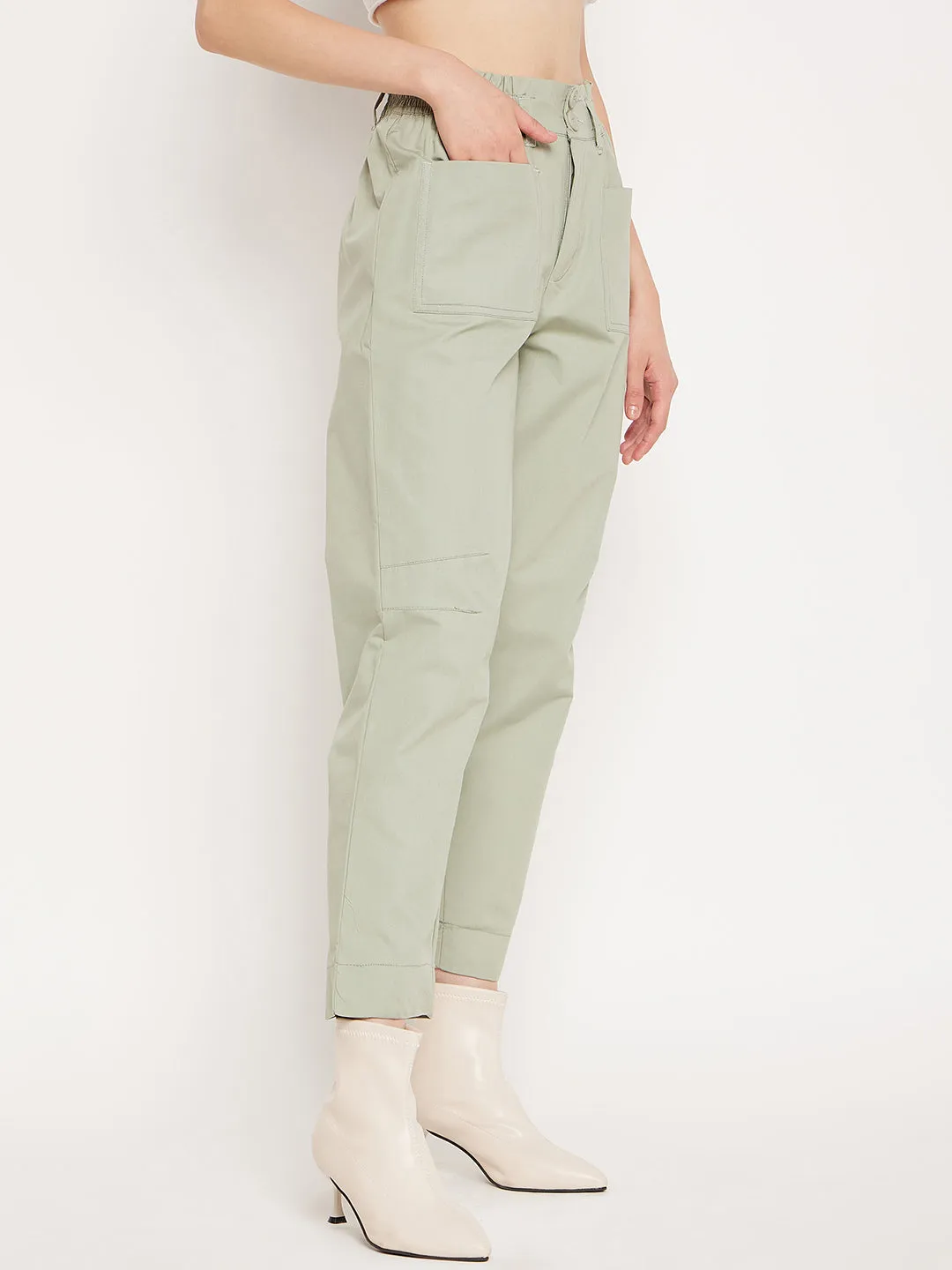 Madame Mint Ankle Length Trousers