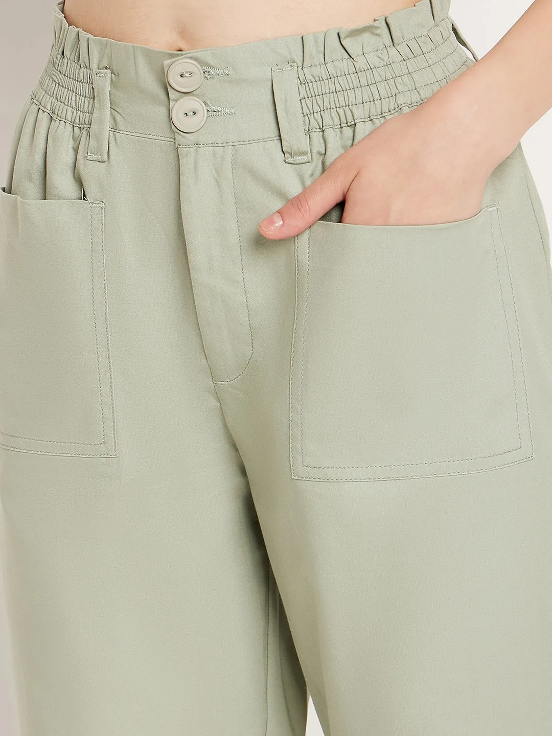 Madame Mint Ankle Length Trousers