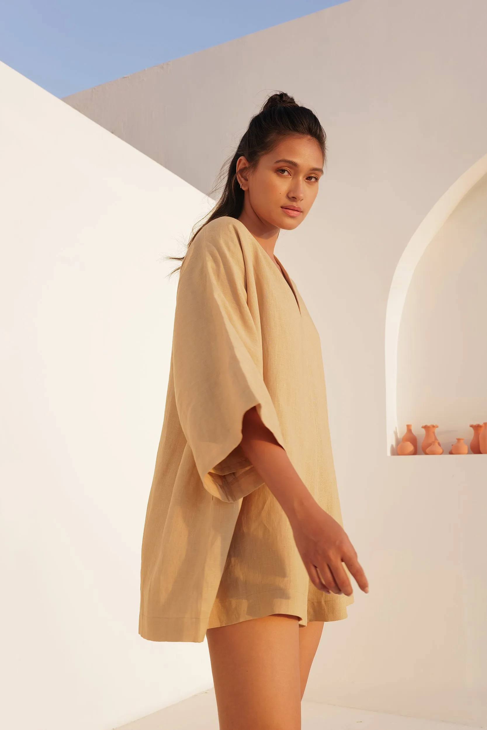 Malaga Playsuit (Light Sand)