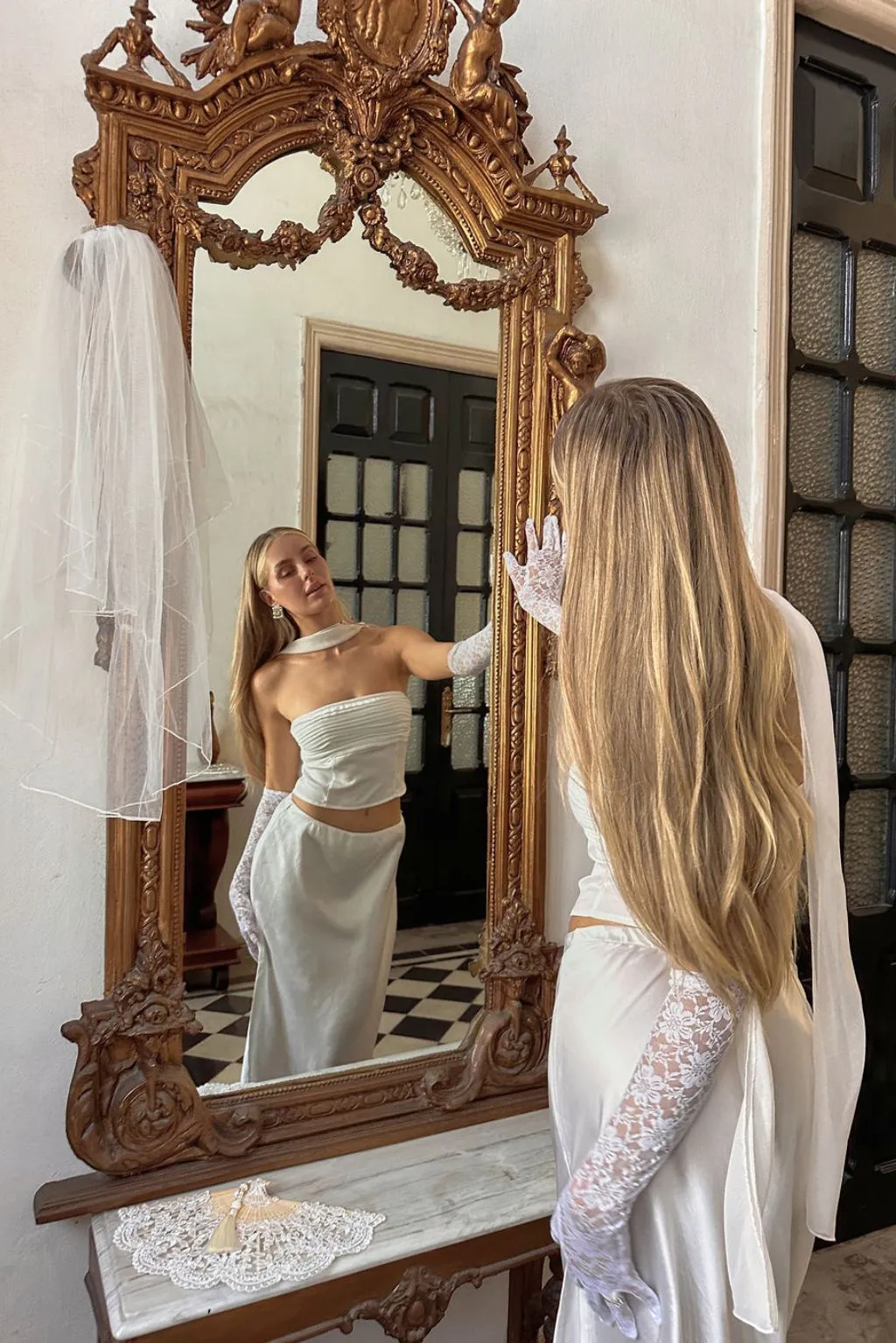Mallorca White Strapless Top