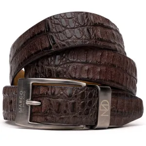 Marco Di Milano EST 100 Crocodile Belt in Brown