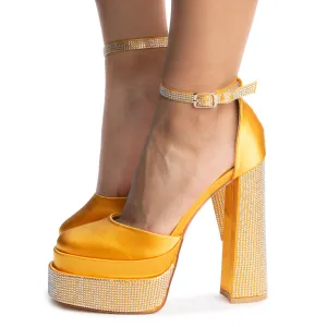 Margot Rhinestone Platform High Heel