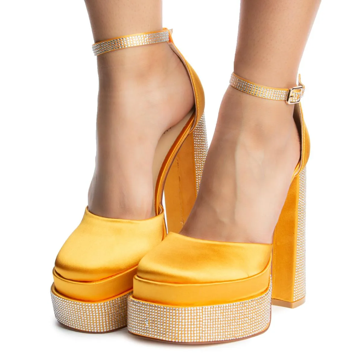 Margot Rhinestone Platform High Heel