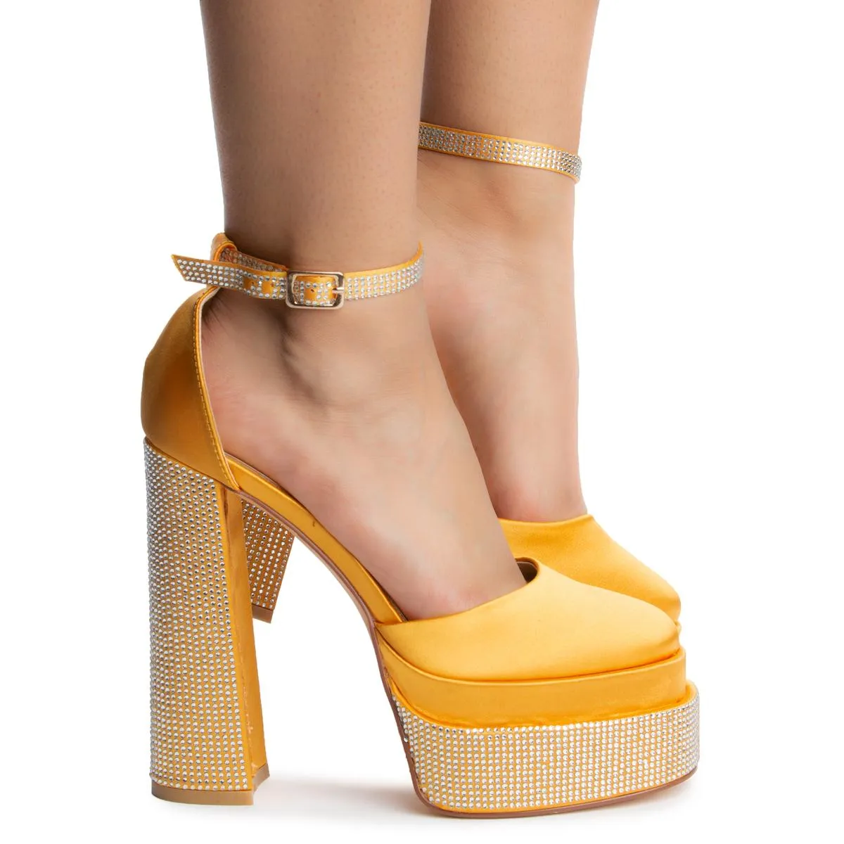 Margot Rhinestone Platform High Heel