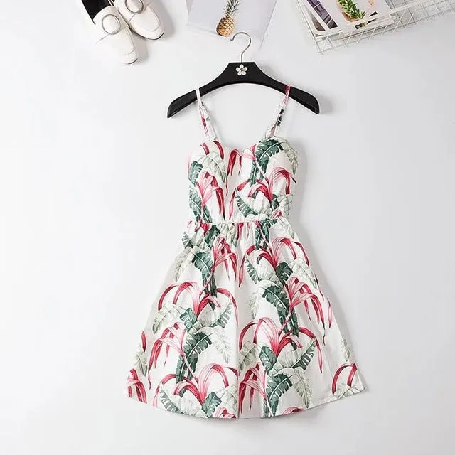 Marwin  Off shoulder ruffle Dot women's dress