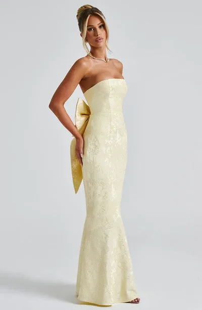 Mary Maxi Dress - Lemon