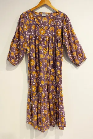 Meadow Dress | Grape Floral